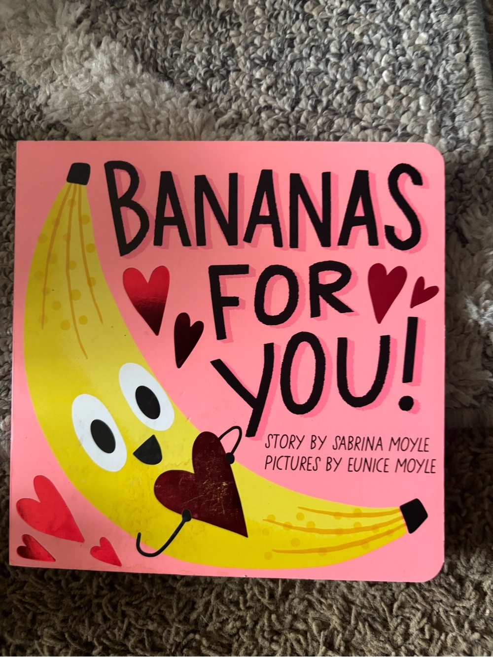 Pink Banana Kids Board Book — "Bananas For You!"